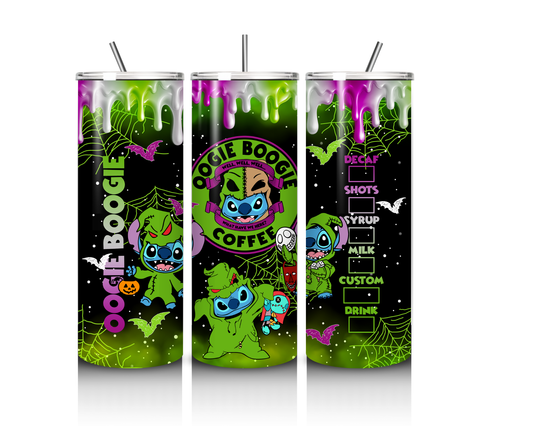 20 OZ STITCH LILO HALLOWEEN OOGIE BOOGIE TUMBLER