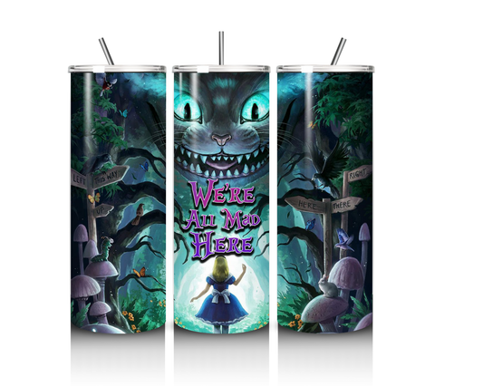 20 OZ ALICE IN WONDERLAND TUMBLER