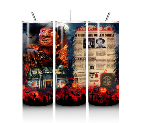 20 OZ FREDDY KRUEGER TUMBLER